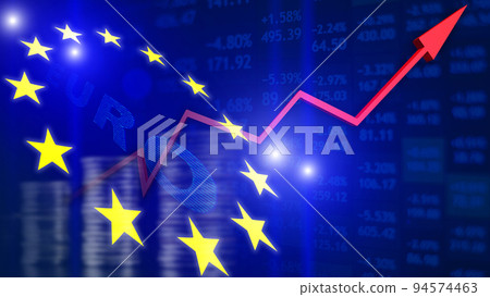 The concept of the growth of the European stock market, inflation, discount rate, unemployment The concept of the growth of the European stock market, inflation, discount rate, unemployment 94574463