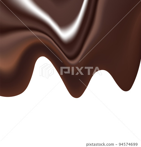Vector background image which illustrates the liquid chocolate mass with sprinkles 94574699