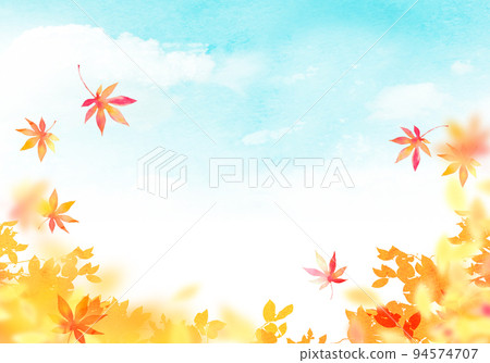 秋葉季節背景素材 94574707