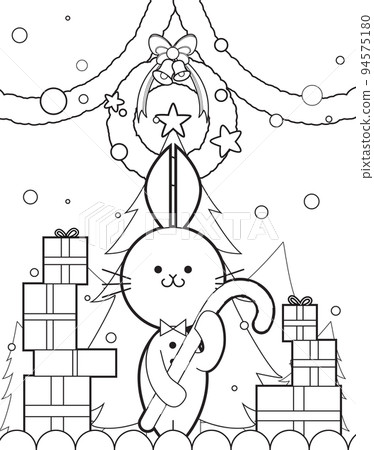 Bunny-Christmas-Winter coloring page Bunny-Christmas-Winter coloring page 94575180