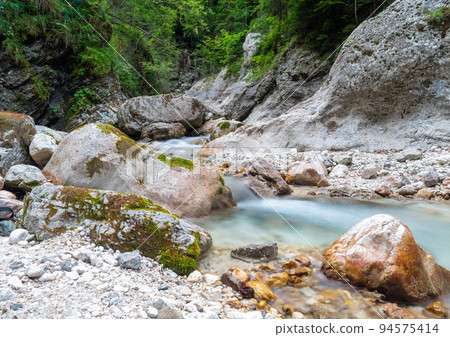 Martuljek stream, Slovenia. Martuljek stream, Slovenia. 94575414
