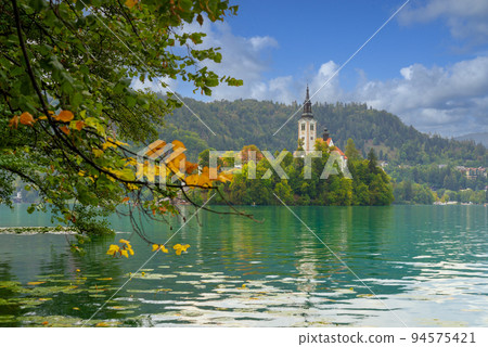 Bled Lake, Slovenia. Autumn. Bled Lake, Slovenia. Autumn. 94575421
