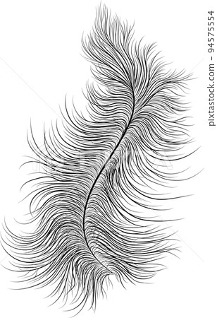 Vector image of a pen in black, laid out in several layers for the ability to edit color and transparency. Can be used as a ready-made decor element. EPS 10 Vector image of a pen in black, laid out in several layers for the ability to edit color and transparency. Can be used as a ready-made decor element. EPS 10 94575554
