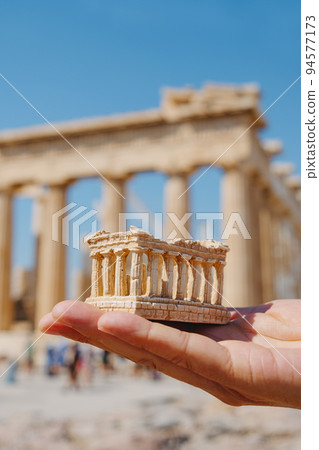 replica of Parthenon, in the Acropolis of Athens, Greece replica of Parthenon, in the Acropolis of Athens, Greece 94577173