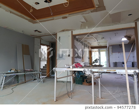 Indoor golf, construction, interior, carpentry, wood, carpentry, work 94577278