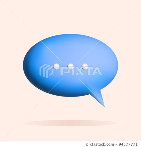 3D speech bubble, chat icon design. Social media marketing concept. Vector illustration. 3D speech bubble, chat icon design. Social media marketing concept. Vector illustration. 94577771