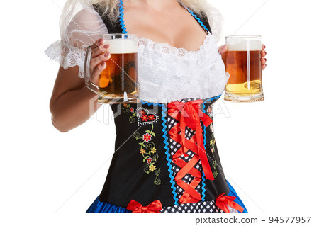 Beautiful young blond girl of oktoberfest beer stein Beautiful young blond girl of oktoberfest beer stein 94577957
