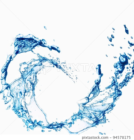 抽象形狀水濺的 3d 插圖 抽象形狀水濺的 3d 插圖 94578175