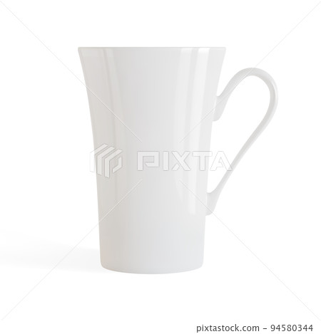 White tea or coffee cup or mug isolated on white background vector illustration 94580344