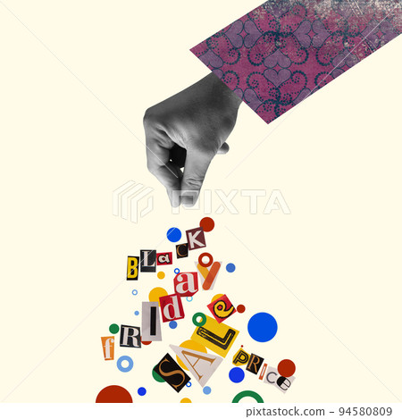 Contemporary art collage, modern design. Aesthetic of hands. Trendy pastel colors. Copyspace for your ad or text. Surreal conceptual poster. Contemporary art collage, modern design. Aesthetic of hands. Trendy pastel colors. Copyspace for your ad or text. Surreal conceptual poster. 94580809