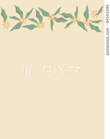 Simple orange frame of fragrant rhinoceros Simple orange frame of fragrant rhinoceros 94581098