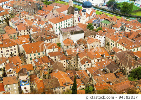 Townscape of Kotor, Montenegro seen from the hill Townscape of Kotor, Montenegro seen from the hill 94582817