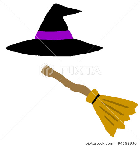 witch hat and broom witch hat and broom 94582936