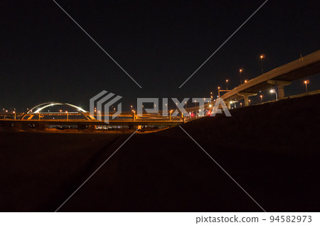 Night view on highway Night view on highway 94582973