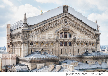 Galeries Lafayette Rooftop Terrace: A view over Paris from 8th floor of famous shopping centre in Paris, France 94583255