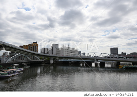 Event ship dock seen from Minatobashi 94584151