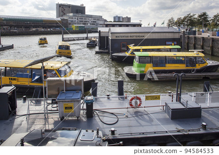 Water taxi terminal in Rotterdam Water taxi terminal in Rotterdam 94584533
