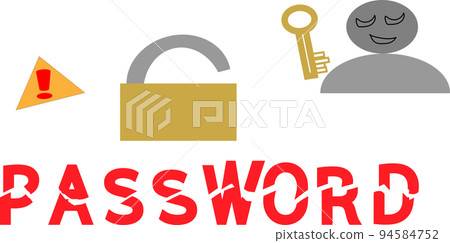 Image of a stolen password Image of a stolen password 94584752