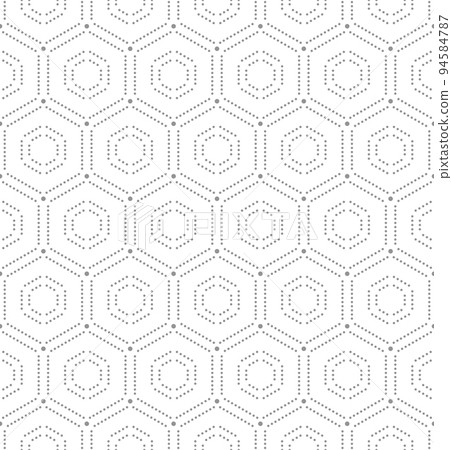 Seamless Vector Pattern With Hexagonal Dotted Shapes Seamless Vector Pattern With Hexagonal Dotted Shapes 94584787