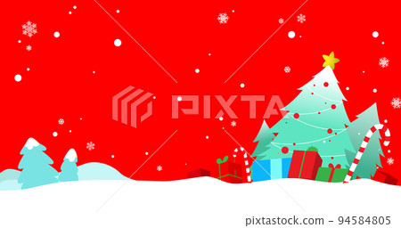 Presents under Christmas Tree background 94584805