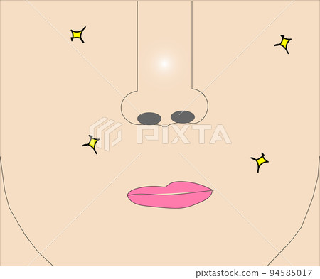 Illustration of a person with beautiful skin 94585017