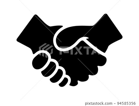 handshake icon shake hand vector illustration 94585356