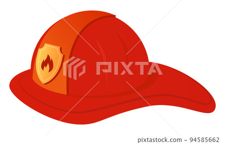 Firefighter helmet - modern flat design style single isolated image 94585662