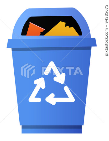 Recyclable waste - modern flat design style single isolated object Recyclable waste - modern flat design style single isolated object 94585675