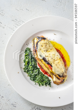 Eggplant Parmigiana 94586597
