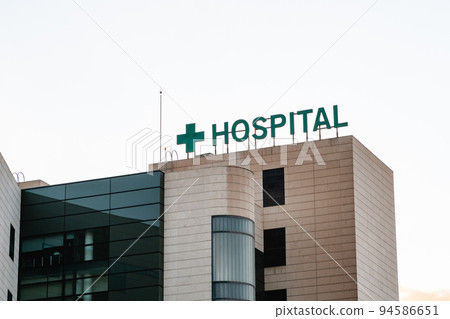 HOSPITAL sign in letters on the outside HOSPITAL sign in letters on the outside 94586651
