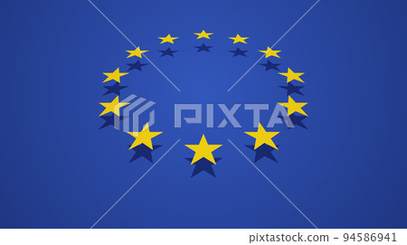 Relief stars european flag 94586941