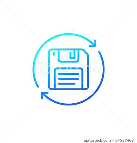 backup, floppy disk line icon backup, floppy disk line icon 94587462