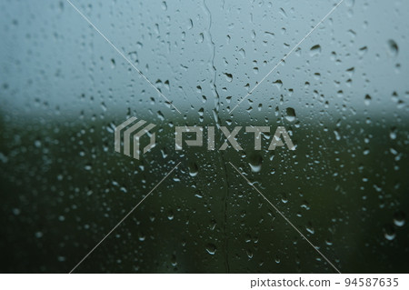 Water drops on the glass - abstract background, Shades of Gray Water drops on the glass - abstract background, Shades of Gray 94587635