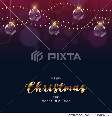 Christmas Holiday Party Background. Happy New Year and Merry Christmas Poster Template. Vector Illustration Christmas Holiday Party Background. Happy New Year and Merry Christmas Poster Template. Vector Illustration 94588217