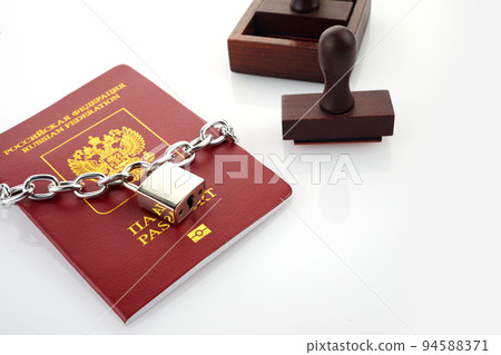 Stop russian illegal migration concept, Prohibition and suspension of visas 94588371