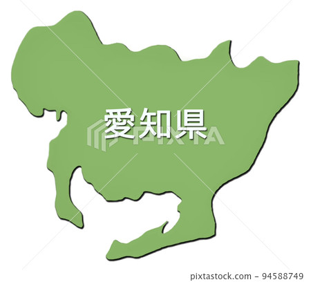 日本地圖圖標愛知縣 日本地圖圖標愛知縣 94588749