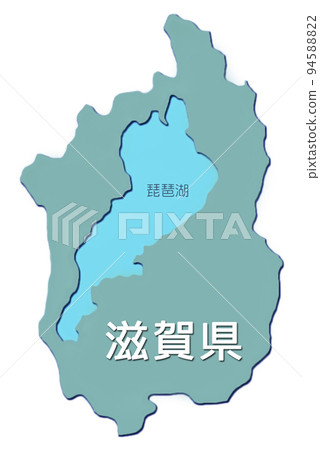 日本地圖圖標滋賀縣 94588822