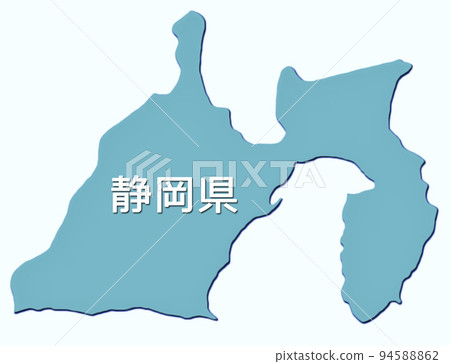 Japan map icon Shizuoka prefecture 94588862