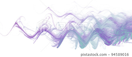 purple blue line drawing horizontal wave, isolated element, decor purple blue line drawing horizontal wave, isolated element, decor 94589016