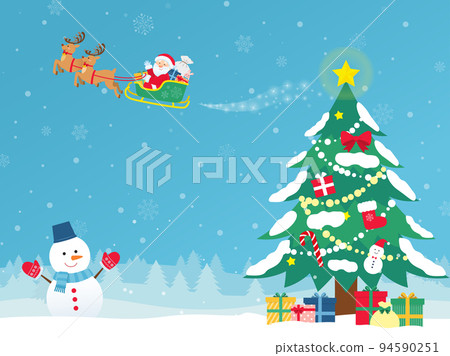 聖誕節下雪天 94590251