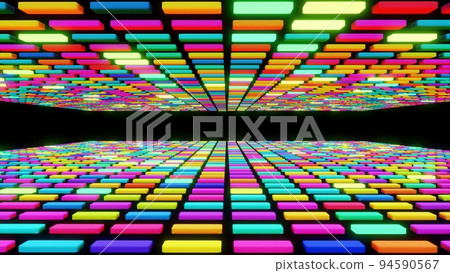 3d render. 3d abstract creative festive background multicolored columns flashing different colors randomly. Cartoon style. Columns creative bg 3d render. 3d abstract creative festive background multicolored columns flashing different colors randomly. Cartoon style. Columns creative bg 94590567