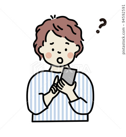 使用智能手機的年輕人 使用智能手機的年輕人 94592591