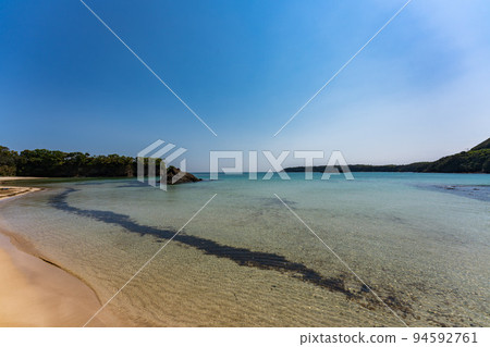 Blue sea and sky Miudahama beach Blue sea and sky Miudahama beach 94592761