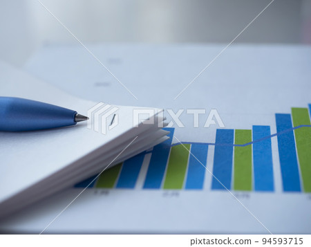 Business image of graphs and documents Business image of graphs and documents 94593715