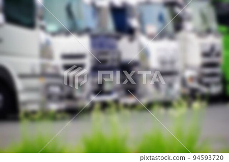 Business image Parked truck Blur processing Business image Parked truck Blur processing 94593720