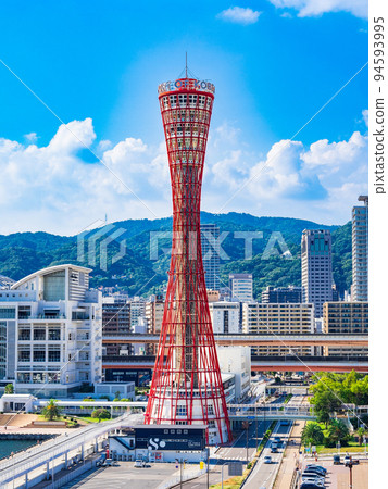 Kobe Port Tower vertical composition Kobe Port Tower vertical composition 94593995