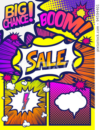 美式漫畫風格面板材質 94594401