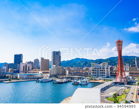 Kobe Port Tower and Bay Area 94594993