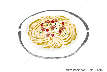 Peperoncino 意大利面手繪日式插畫 94596968