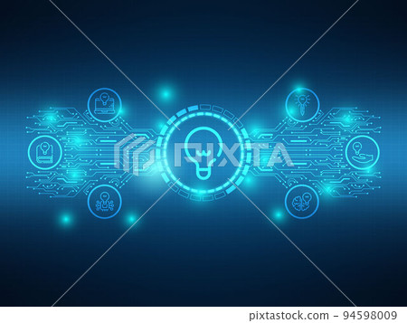 bulb idea innovation futuristic technology bulb idea innovation futuristic technology 94598009